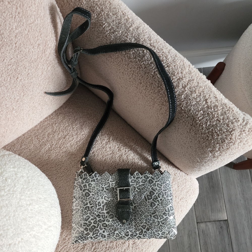 Nahui Ollin Loepard Print Crossbody Purse